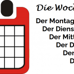 los días de la semana en alemán wochentag