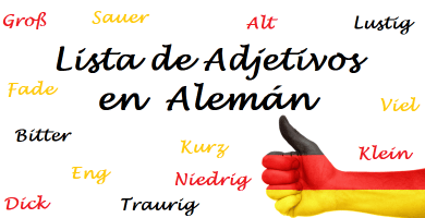 lista adjetivos alemán